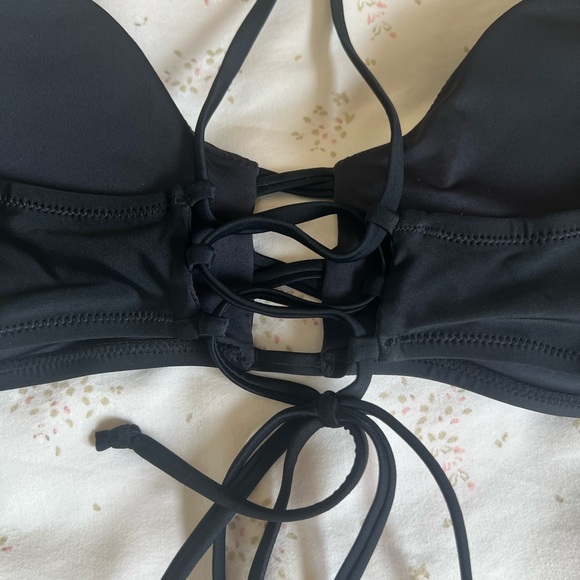 Relleciga Womens Black Bikini Top Size XL - Picture 4 of 6